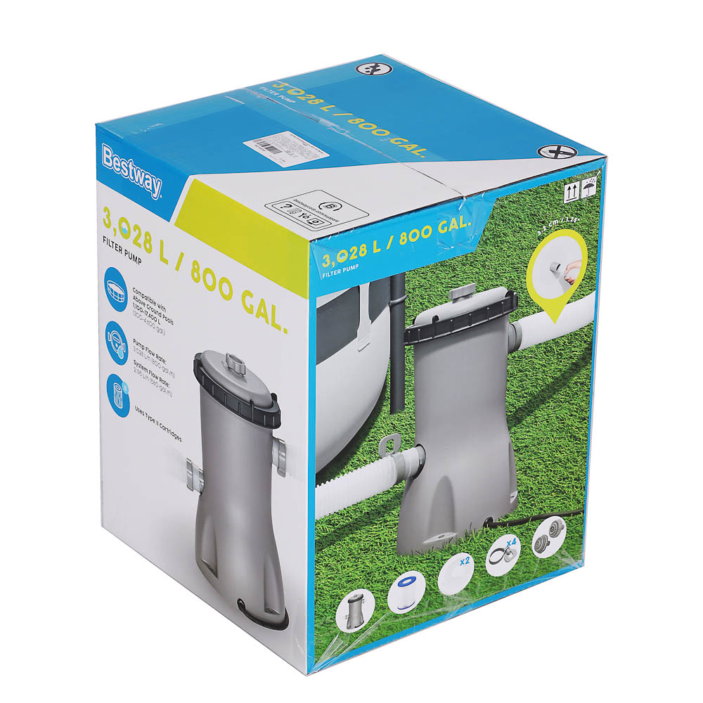 BESTWAY Фильтрующий насос, 3028 л/час (800 gal), 58386, арт.№ 011-004