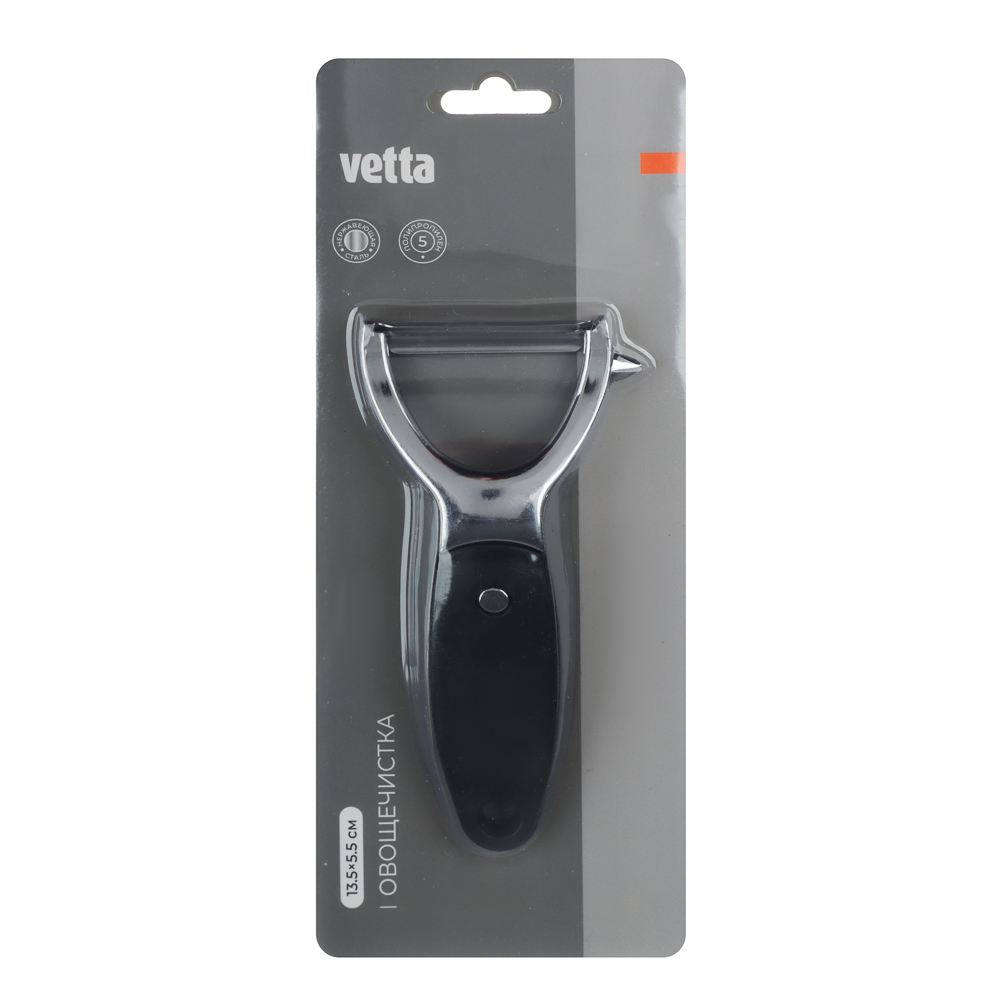 VETTA Овощечистка, 13,5х5,5 см, полипропилен, нержавеющая сталь, арт.№ 884-004