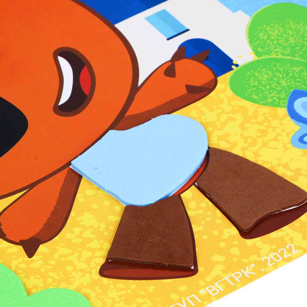 МИМИМИШКИ Картина из ЭВА деталей, картон, ЭВА, 24x27см, 4 дизайна, арт.№ 281-197