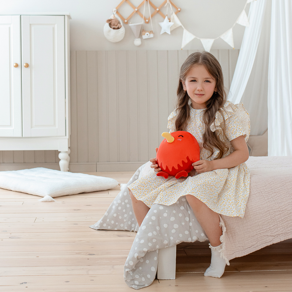 МЕШОК ПОДАРКОВ Игрушка мягкая "Птичка", полиэстер, хлопок, 20 см, арт.№ 264-017