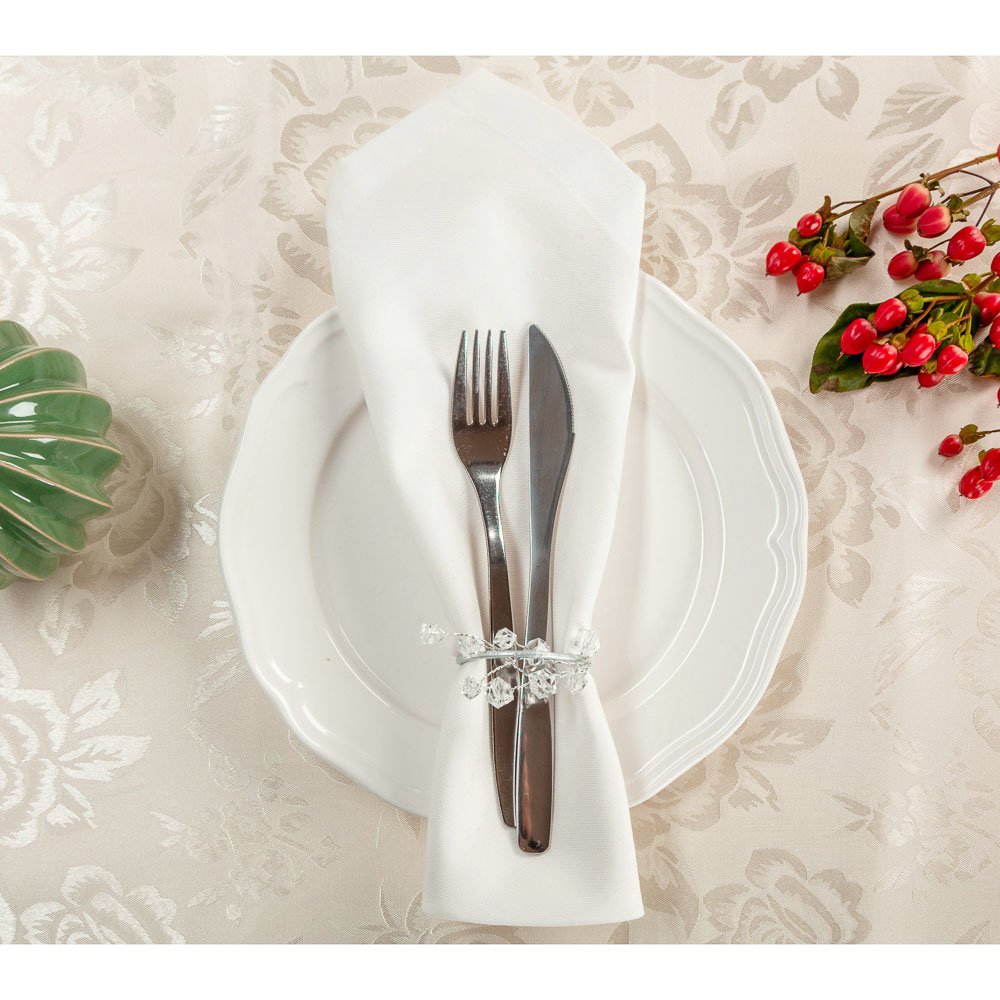 PROVANCE Скатерть текстильная "Розалия", 140x140см, 100% ПЭ, 2 цвета, арт.№ 435-075