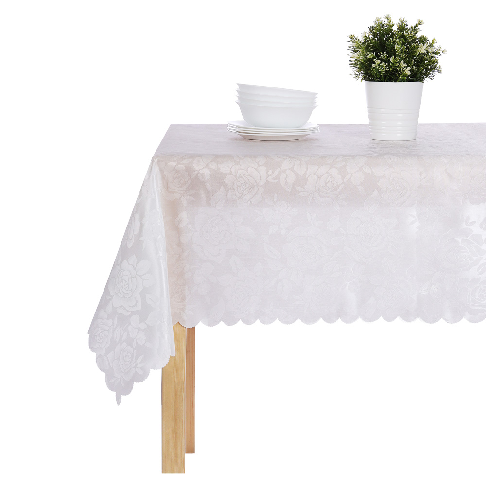 PROVANCE Скатерть текстильная "Розалия", 140x230см, 100% ПЭ, 2 цвета, арт.№ 435-077