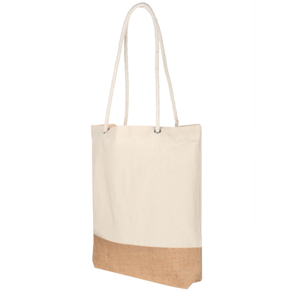 VETTA Сумка универсальная, хлопок, джут, 35х39х7см, 2 дизайна, арт.№ 467-198