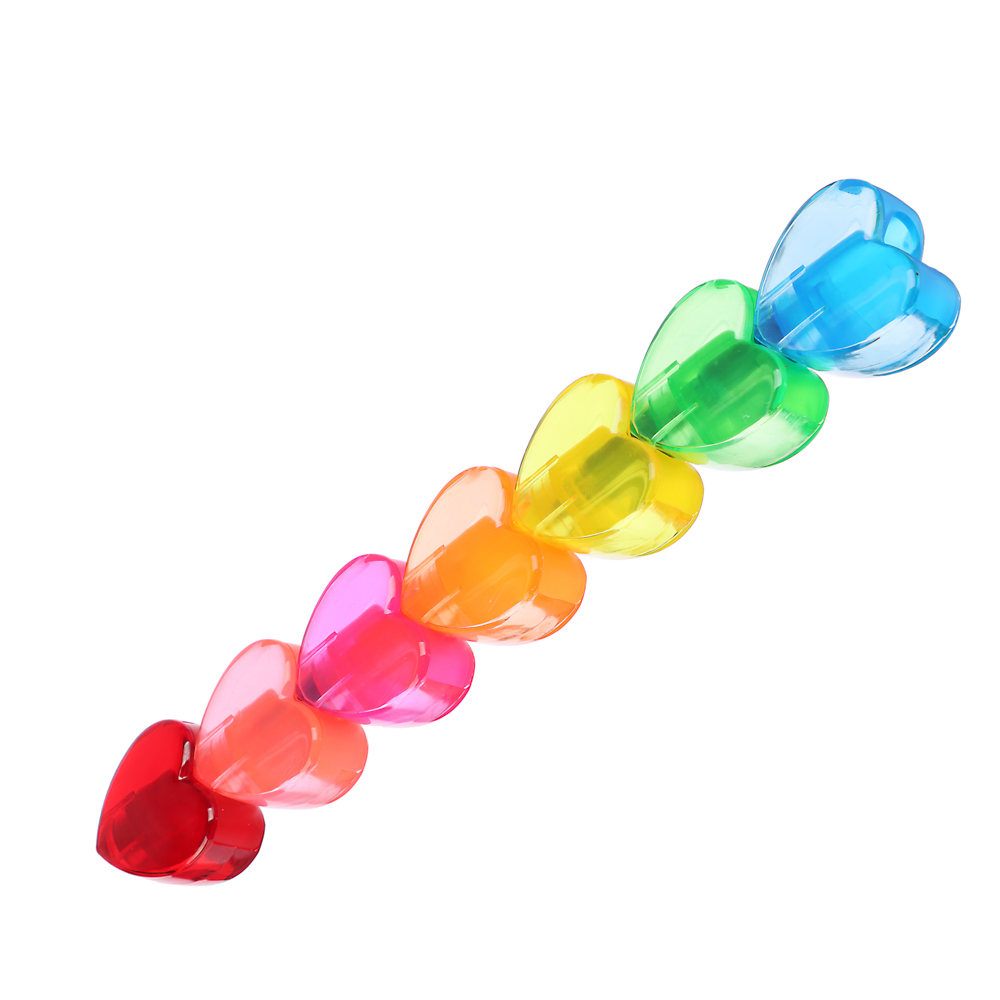 ClipStudio Набор маркеров-выделителей в форме сердца, 6 цветов + 1 колпачок, након. 3мм, ПВХ бокс, арт.№ 613-025