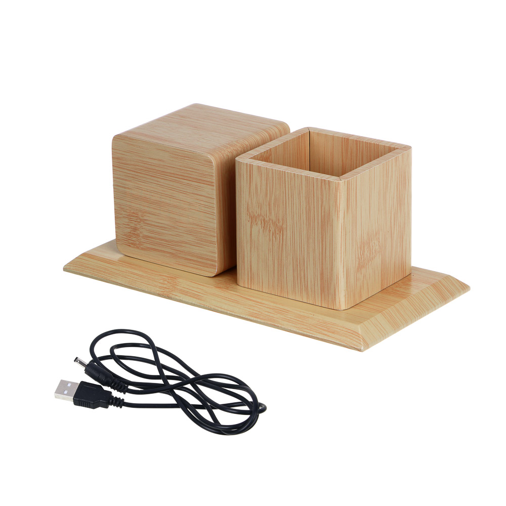 LADECOR CHRONO Будильник электронный, 19x10x10 см, USB, дерево, арт.№ 529-245
