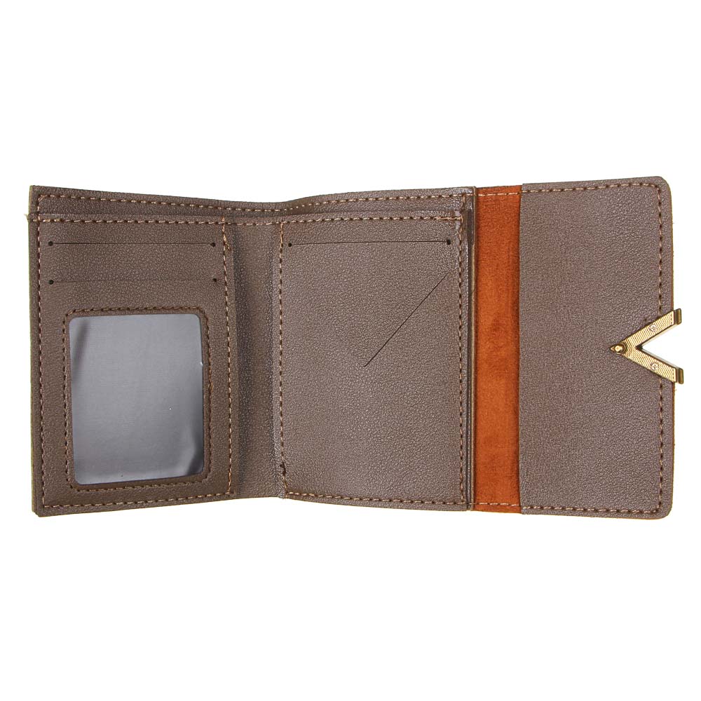 ЮL Кошелек женский с отд. для карт и купюр, ПВХ, 11,5х8,5см, 6 цв., КК21-07, арт.№ 303-910