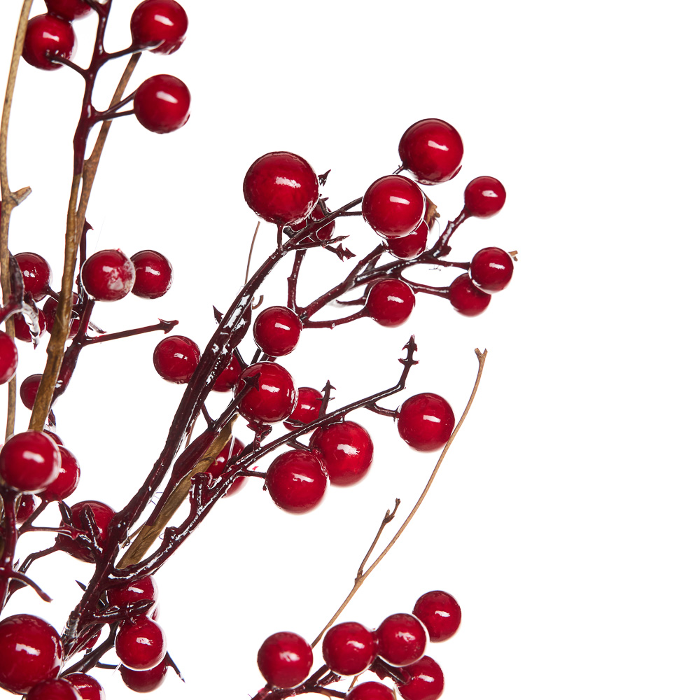 BY COLLECTION Red Line Новогоднее украшение ветка 100см, арт.№ 488-116