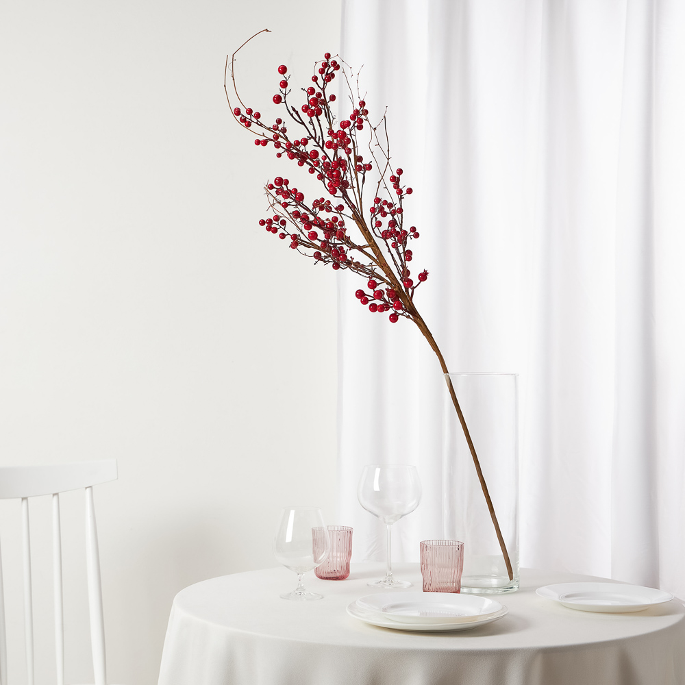 BY COLLECTION Red Line Новогоднее украшение ветка 100см, арт.№ 488-116