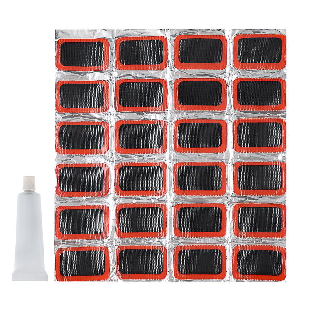 ЕРМАК Заплатки для ремонта шин 24 предмета, прямоугольные, 48x33мм, арт.№ 777-012