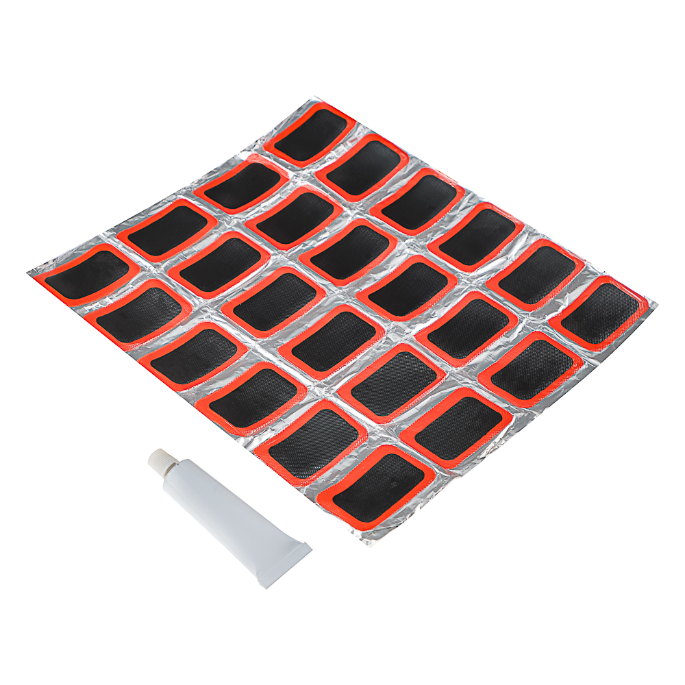 ЕРМАК Заплатки для ремонта шин 24 предмета, прямоугольные, 48x33мм, арт.№ 777-012