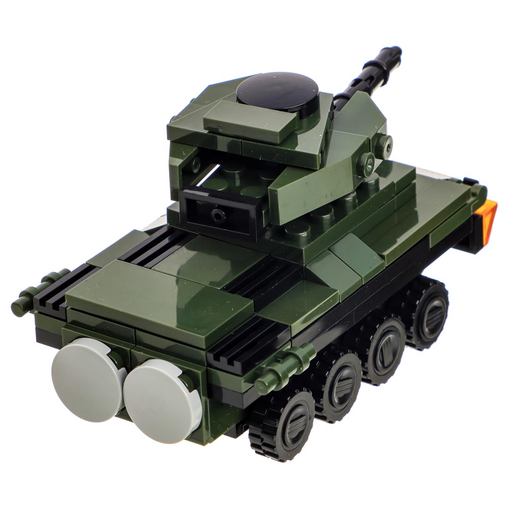 ИГРОЛЕНД Армия Конструктор Военный транспорт, 96 дет., ABS, 15х10х6см, арт.№ 858-040