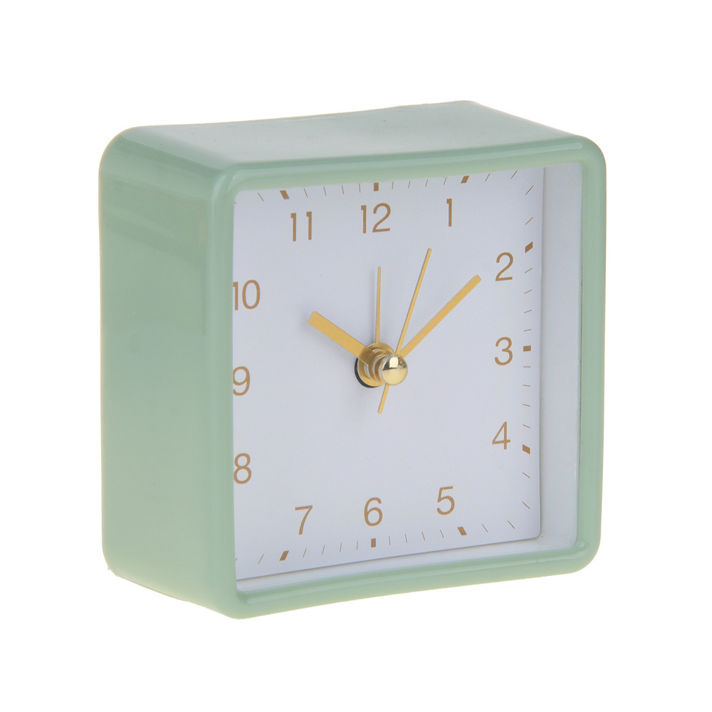 LADECOR CHRONO Будильник, 8,3x4x8,3 см, пластик, 1xAA, цвет тиффани, арт.№ 529-020