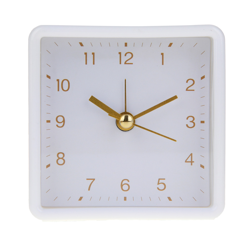 LADECOR CHRONO Будильник, 8,3x4x8,3 см, пластик, 1xAA, цвет белый, арт.№ 529-021
