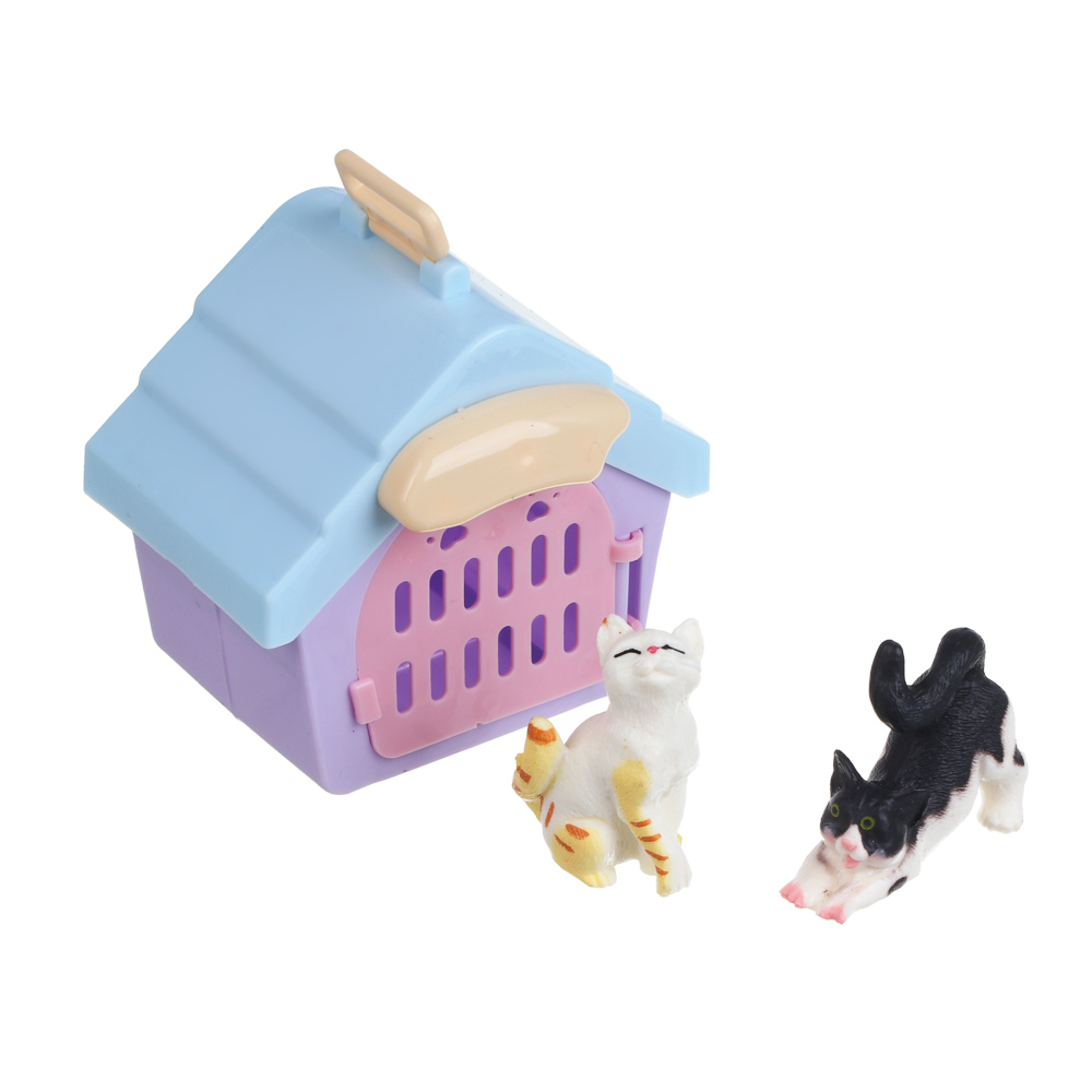 Игровой набор "Котя с аксессуарами", ABS, Н24, тм ИГРОЛЕНД, 3+, арт.№ 258-115
