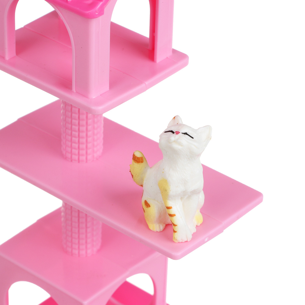 Игровой набор "Котя с аксессуарами", ABS, Н24, тм ИГРОЛЕНД, 3+, арт.№ 258-115