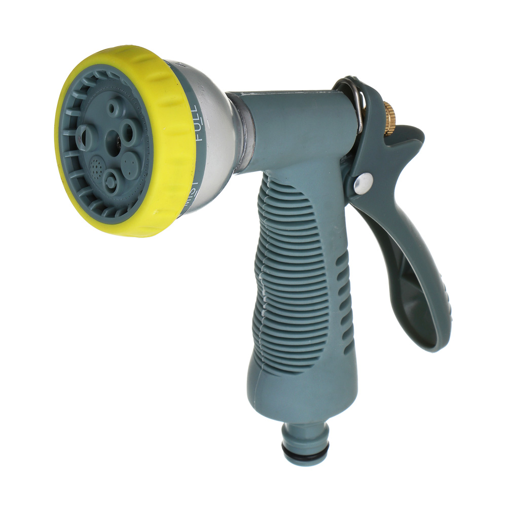 INBLOOM PROF+ Пистолет садовый для полива 7 режимов, сплав цинка, алюм, пластик, арт.№ 161-007