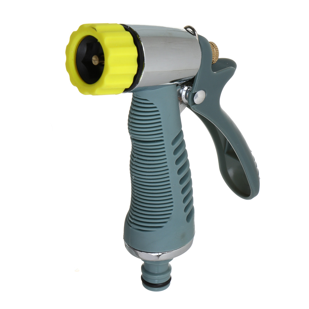 INBLOOM PROF+ Пистолет садовый для полива, форсунка для регулирования струи, сплав цинка, пластик, арт.№ 161-014