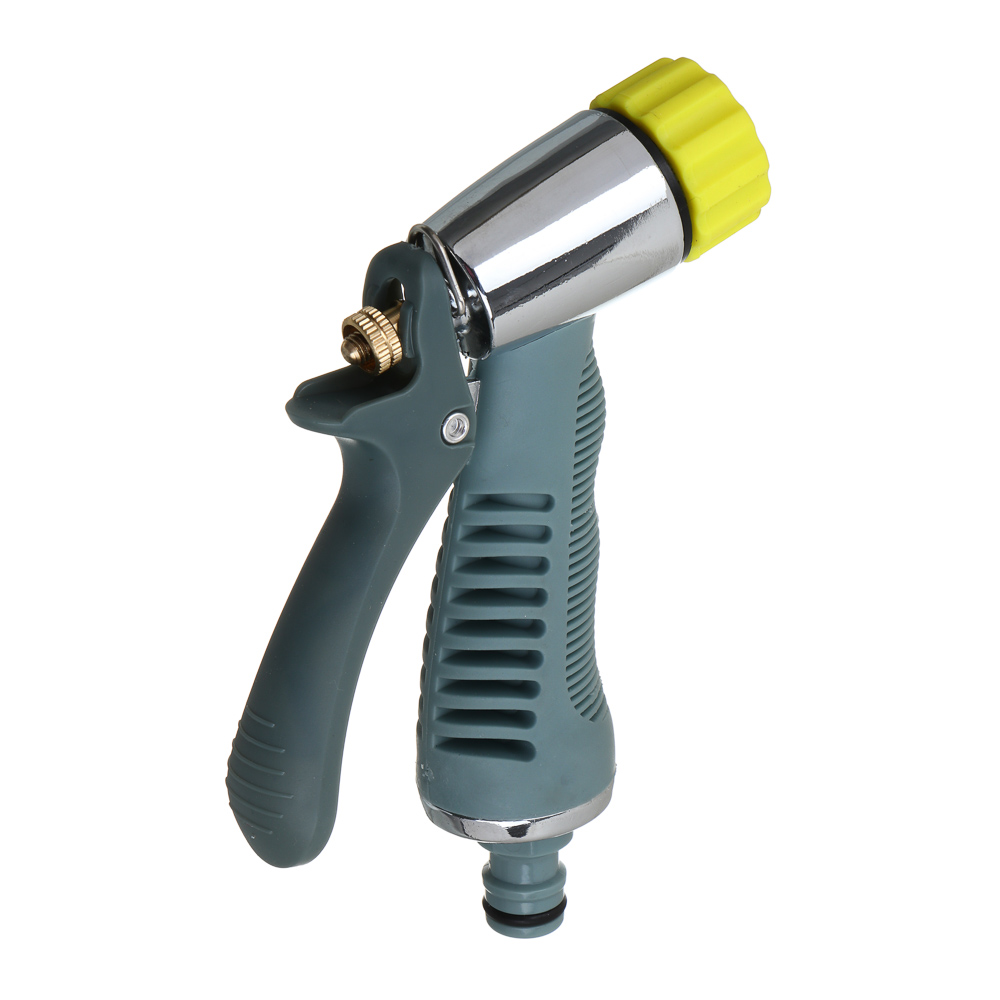 INBLOOM PROF+ Пистолет садовый для полива, форсунка для регулирования струи, сплав цинка, пластик, арт.№ 161-014
