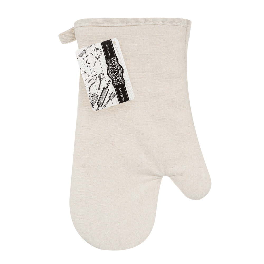 PROVANCE Эко Прихватка-варежка, 70% полиэстер, 30% хлопок, 16х28см, арт.№ 493-129