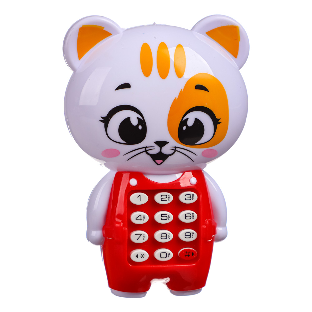 ZABIAKA Игрушка музыкальная "Забавный мишутка", звук, пластик, 7,5х3,5х10,5 см, арт.№ 272-853