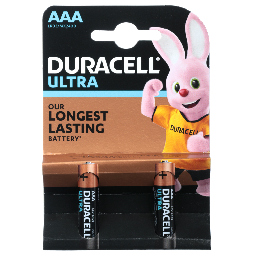 Батарейки AAA DURACELL Ultra 2шт, в блистере, арт.№ 917-085