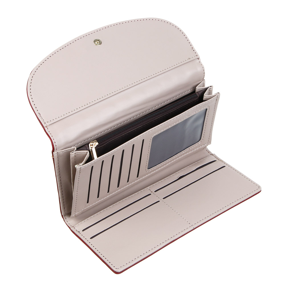 ЮL Нуба Кошелек для карт и купюр, полиуретан, 19х9,5х2,5 см, 2 цвета, КЖ24-09, арт.№ 303-022