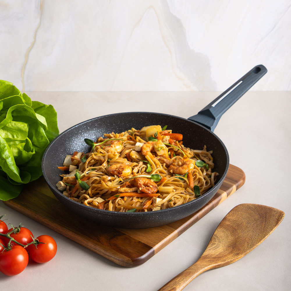 SATOSHI Гардан Сковорода литая d28см, антипригарное покрытие мрамор, индукция, арт.№ 846-673