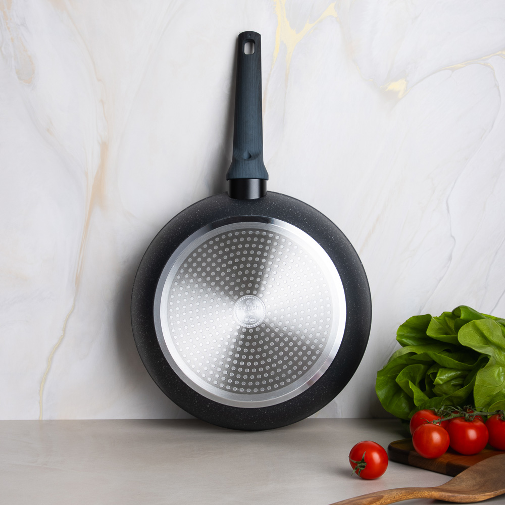 SATOSHI Гардан Сковорода литая d28см, антипригарное покрытие мрамор, индукция, арт.№ 846-673