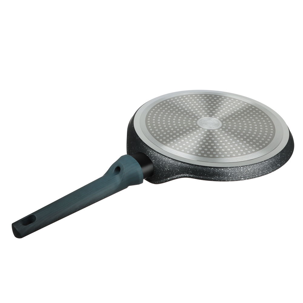 SATOSHI Гардан Сковорода литая блинная d24см, антипригарное покрытие мрамор, индукция, арт.№ 846-674