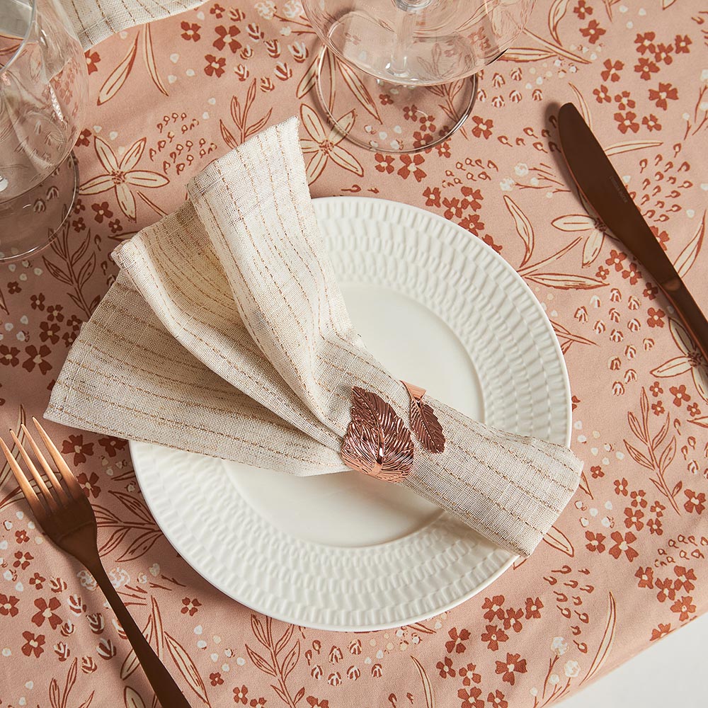 BY COLLECTION White Line Салфетка сервировочная, 2шт в комплекте, 40х40см, 85% полиэстер, 15% лен, арт.№ 488-109