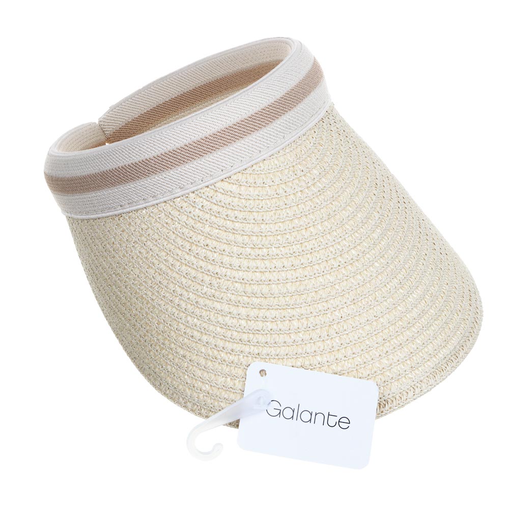 GALANTE Козырек от солнца женский, р.56-58, 100% целлюлоза, 3 цвета, ЮГ23-04, арт.№ 314-754