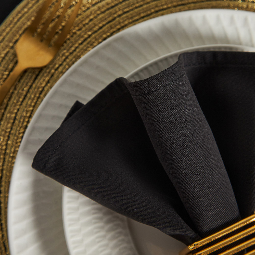 BY COLLECTION Black Line Салфетка сервировочная, 2шт в комплекте, 40х40см, 100% хлопок, арт.№ 488-107