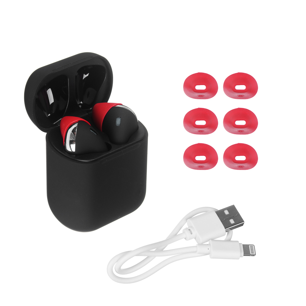 Наушники беспроводные TWS FORZA, 30/500мАч, BT:5.0, черные, пластик, арт.№ 410-037