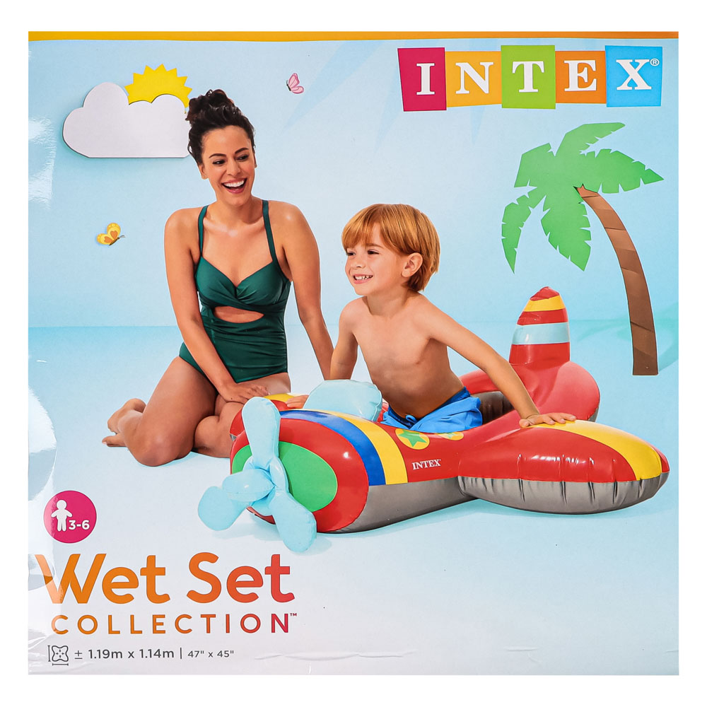 INTEX Лодка детская для 3-6 лет, 112х99см, 3 вида, 59380NP, арт.№ 359-234