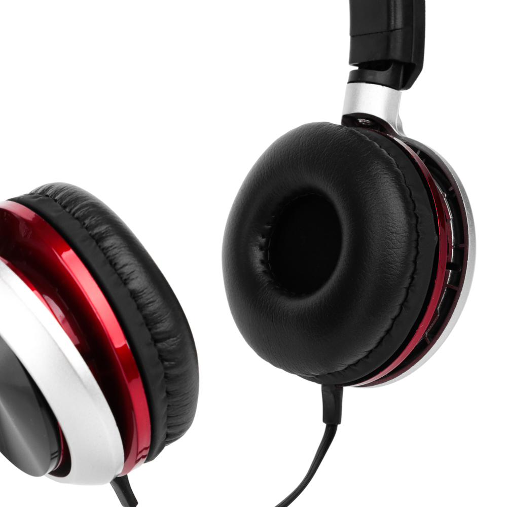 Наушники проводные накладные FORZA, поворотные, кабель 120см, металлик, пластик, 4 цвета, арт.№ 410-027