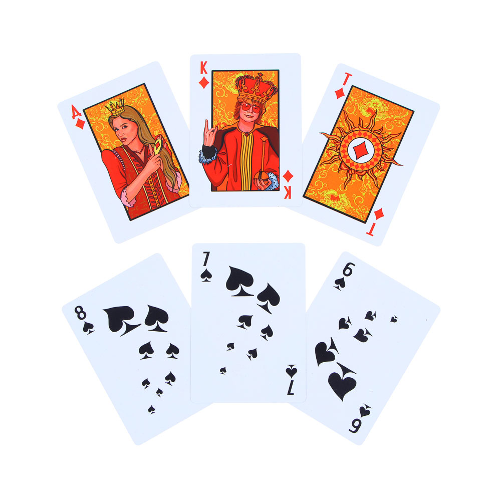 Рыжий Карты игральные пластиковые, 6,3х8,8см, 36 шт, арт.№ 538-188