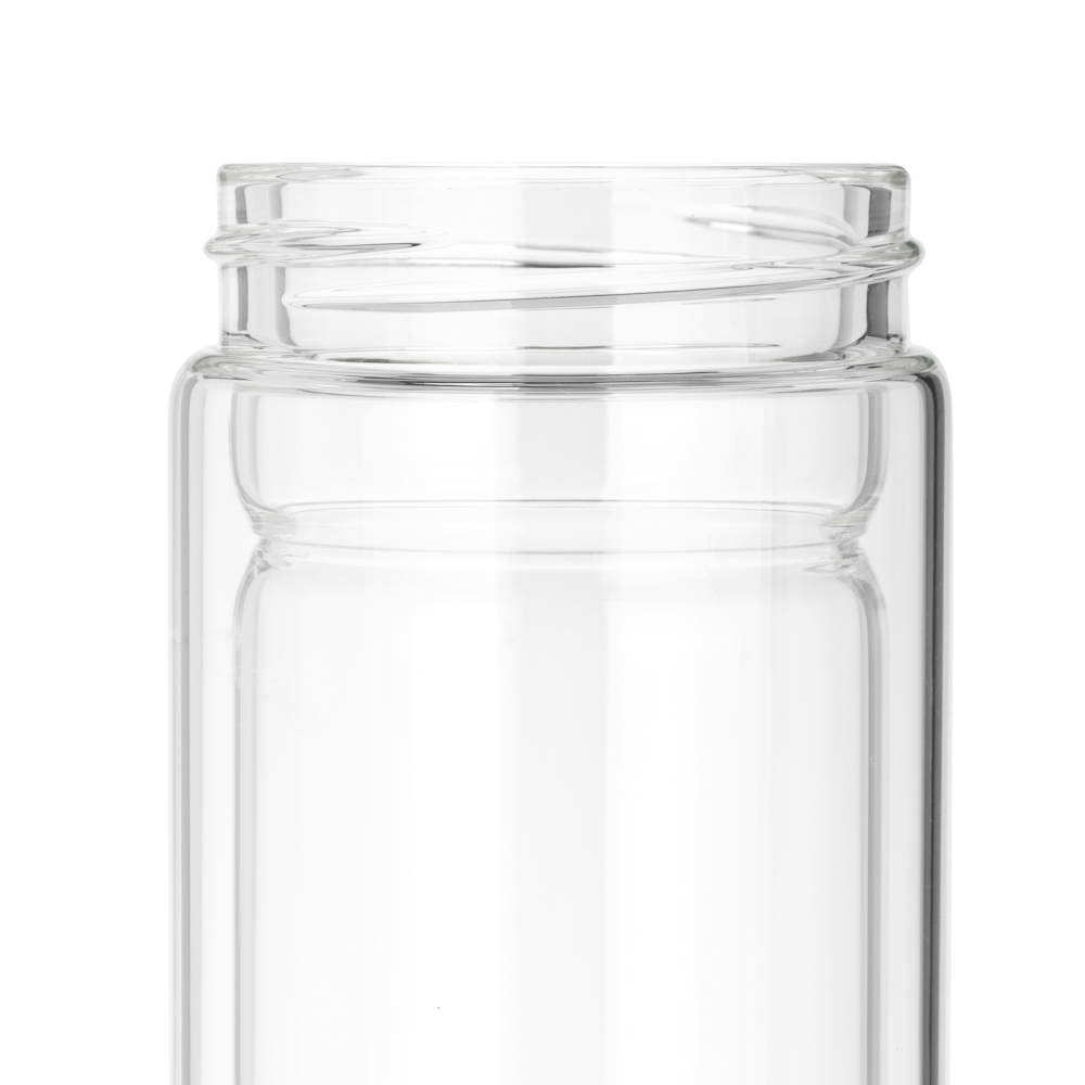 SATOSHI Термос-кружка с ситечком заваривания 500мл, стекло, двойные стенки, арт.№ 841-883