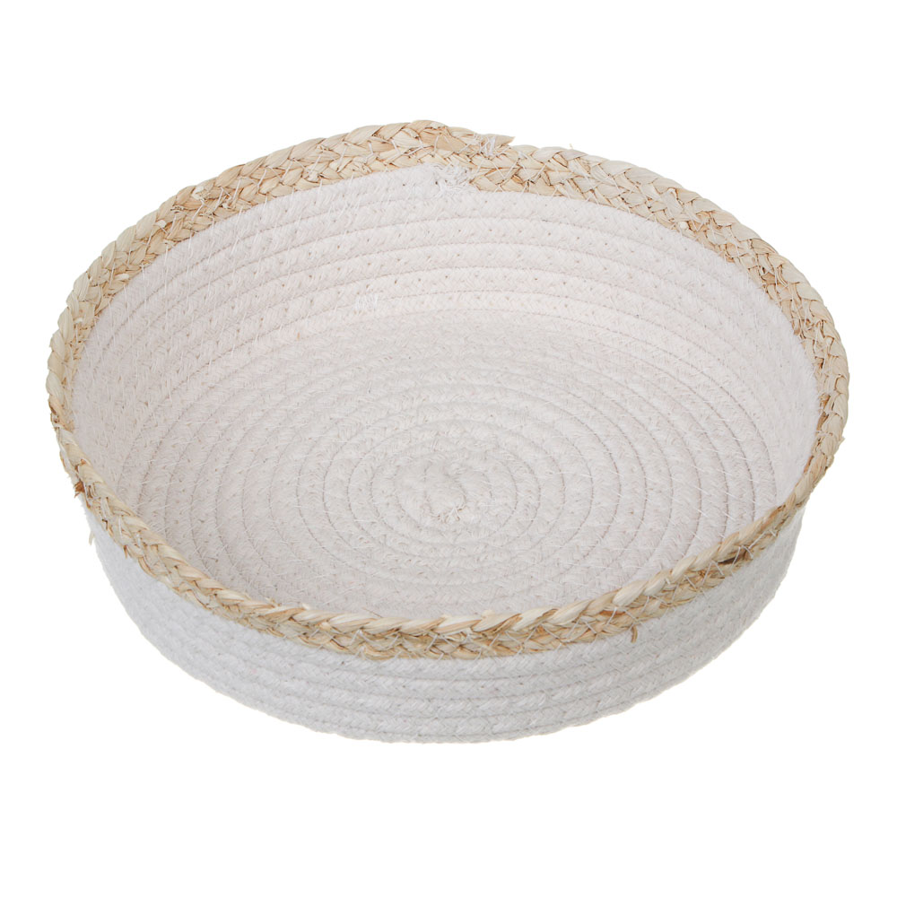 Органайзер для мелочей, 24x24x6см, веревка, солома, арт.№ 597-295