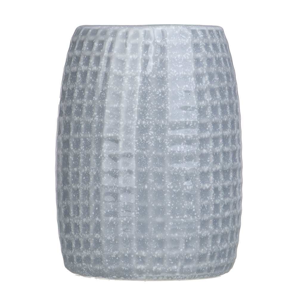 VETTA Стакан для ванной комнаты, керамика, 7x7x10 см, квадро, серый, арт.№ 478-239