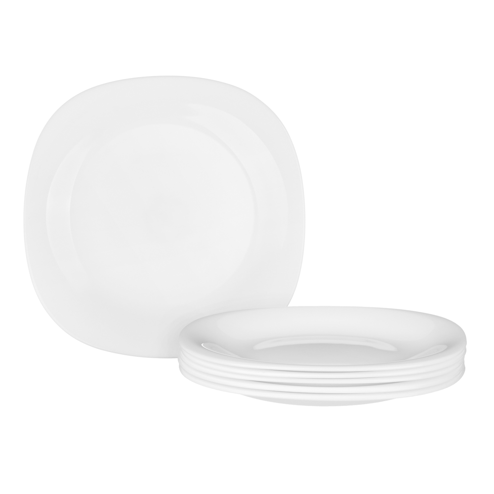 GT Набор столовой посуды 19пр., опаловое стекло, квадратный, арт.№ 818-339