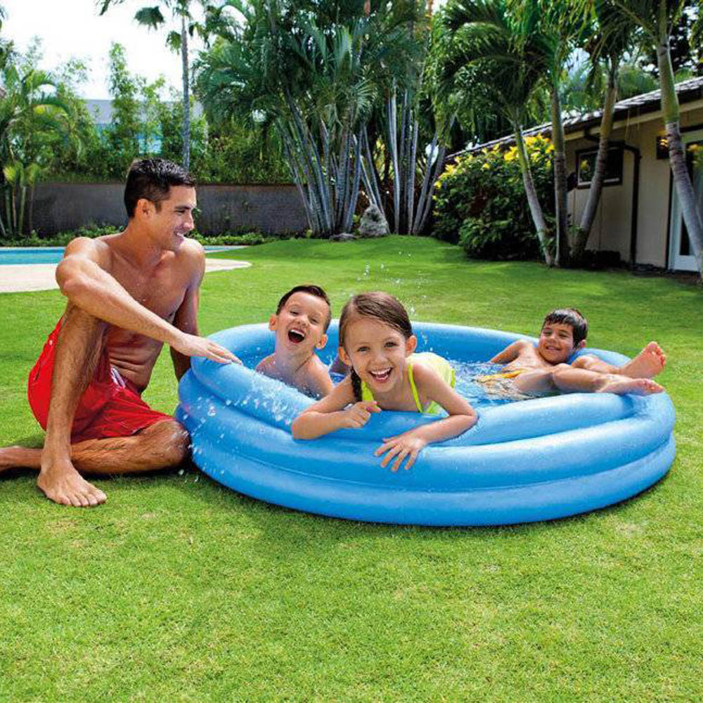 INTEX Бассейн надувной 114x25см, однотонный, 59416NP, арт.№ 109-007