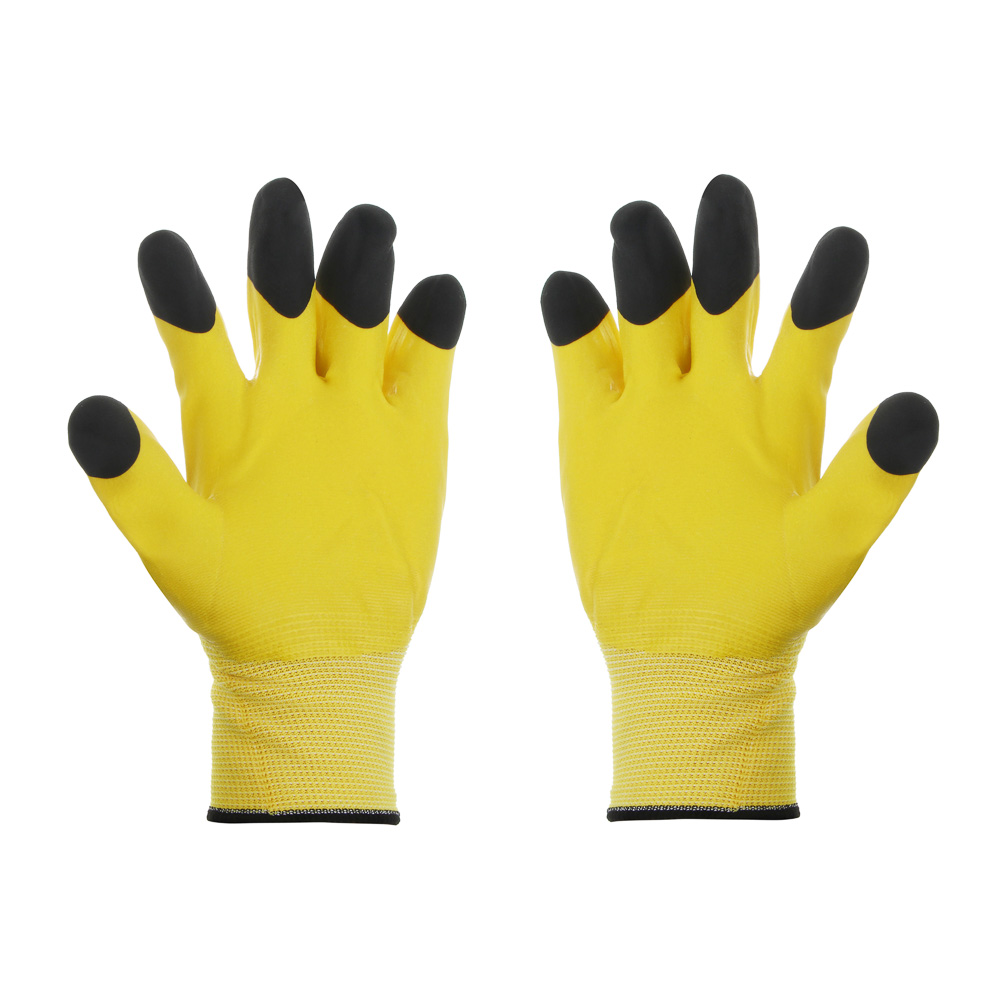 INBLOOM Перчатки садовые, вспененный латексный двойной полуоблив, полиэстер, р.9, 25см, 55г, арт.№ 180-020