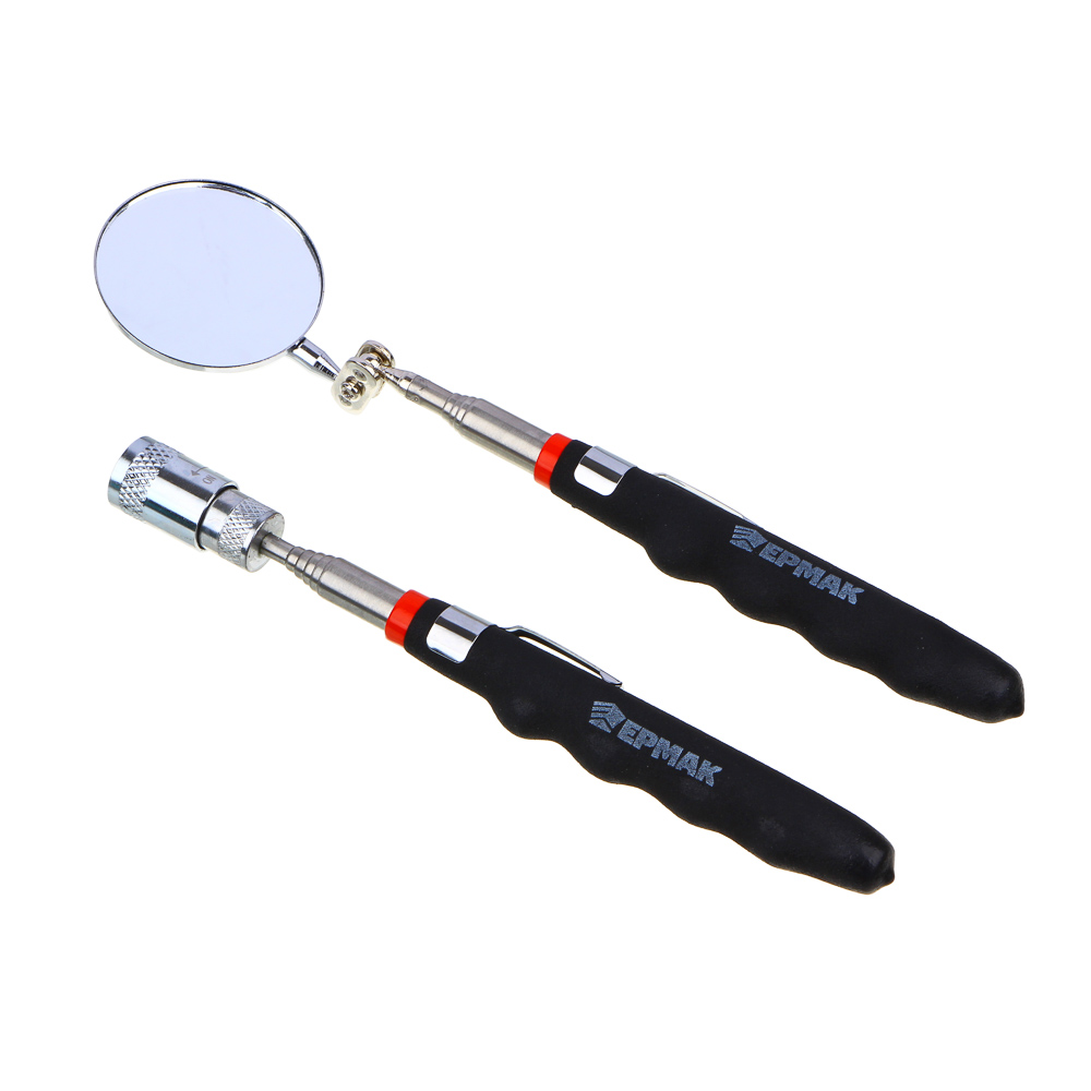 ЕРМАК Набор инспекционный, зеркало 50мм, магнит 2,3кгс. 190-810мм, арт.№ 766-013