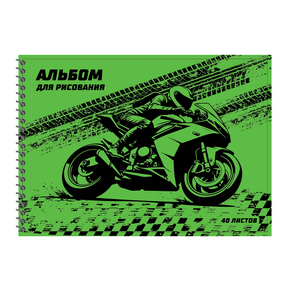 Альбом для рисования ClipStudio A4 40л., офсет 100г/м2, обл.пластик, спираль, арт.№ 515-084