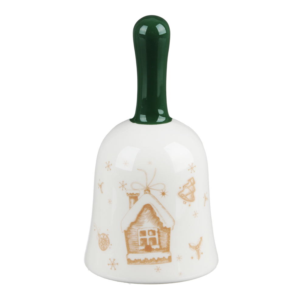 MILLIMI Пряничный домик Колокольчик декоративный 7х7х13см, керамика, арт.№ 820-133