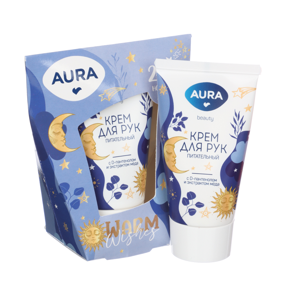 Подарочный набор женский AURA Warm Wishes:крем для рук питательный,1шт,45мл, арт.№ 937-126