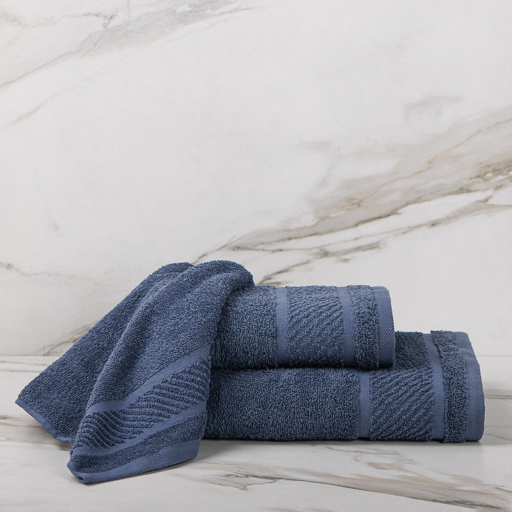 PROVANCE Виана Полотенце махровое, 100% хлопок, 50х90см, синий, арт.№ 484-080