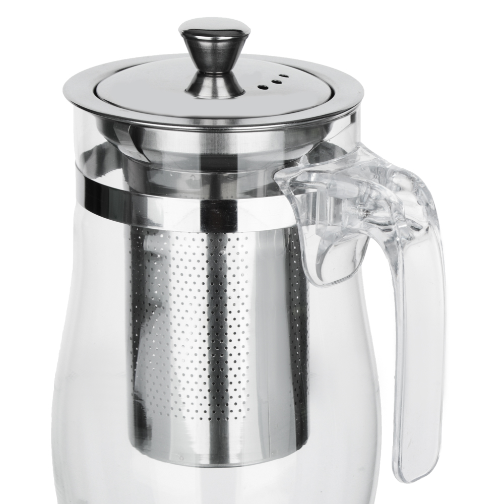 VETTA Чайник заварочный 700мл с ситечком, нерж.сталь, стекло, полистирол, арт.№ 850-196