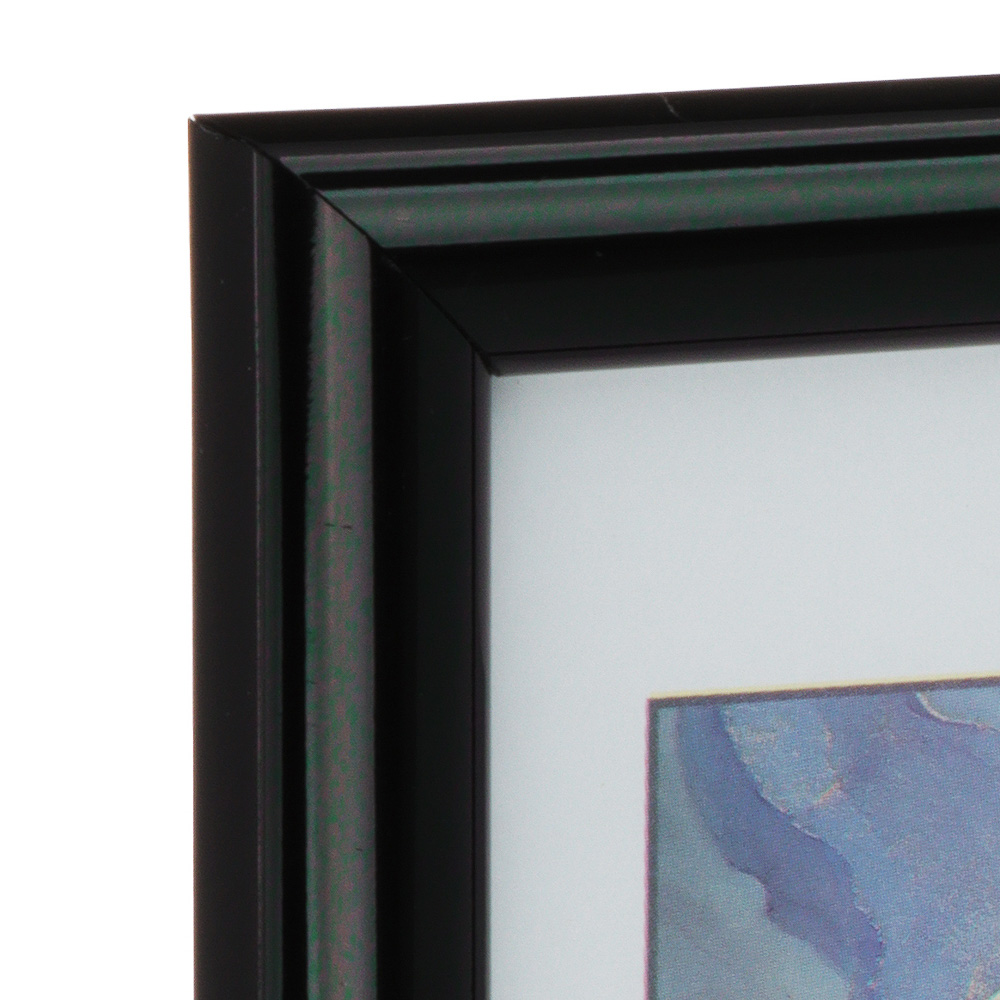 Фоторамка, 10x15 см, пластик, Радуга черный, арт.№ 520-715