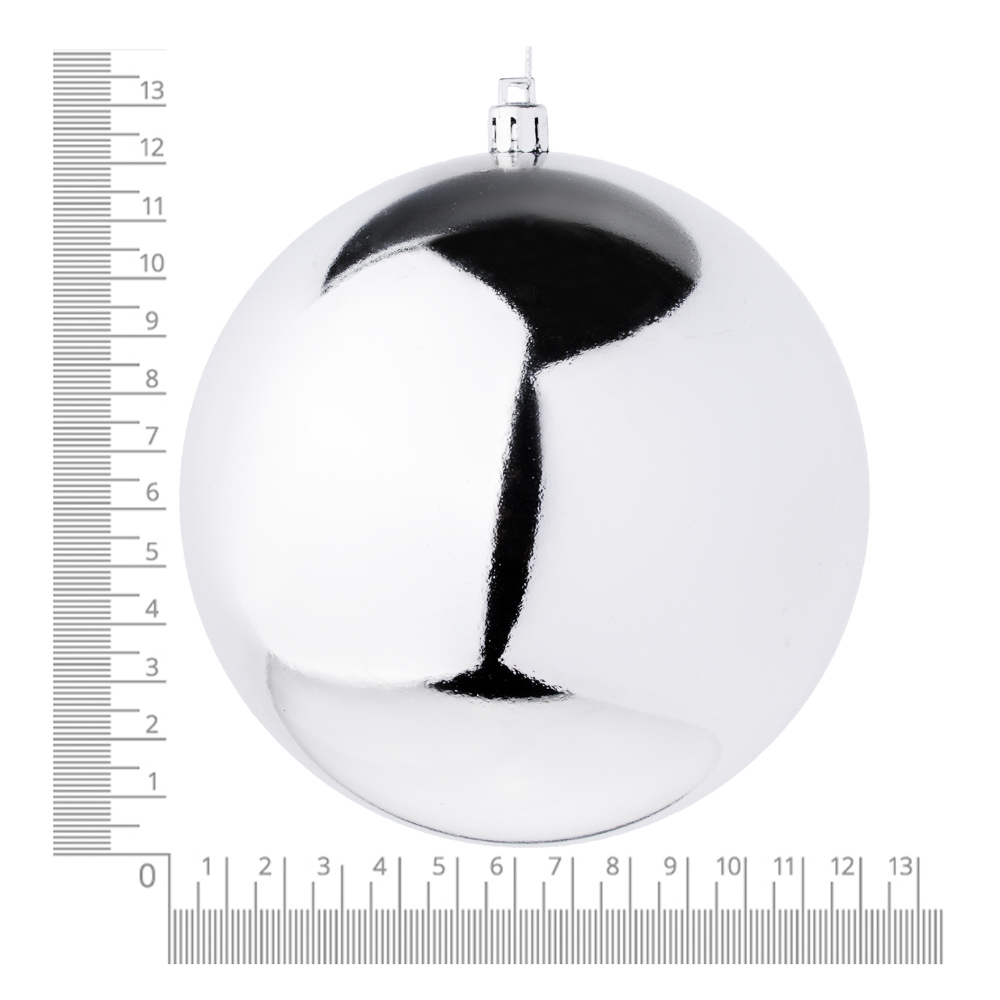 СНОУ БУМ Шар 12см, пластик, 1шт, в пакете, синий и серебряный, арт.№ 372-420